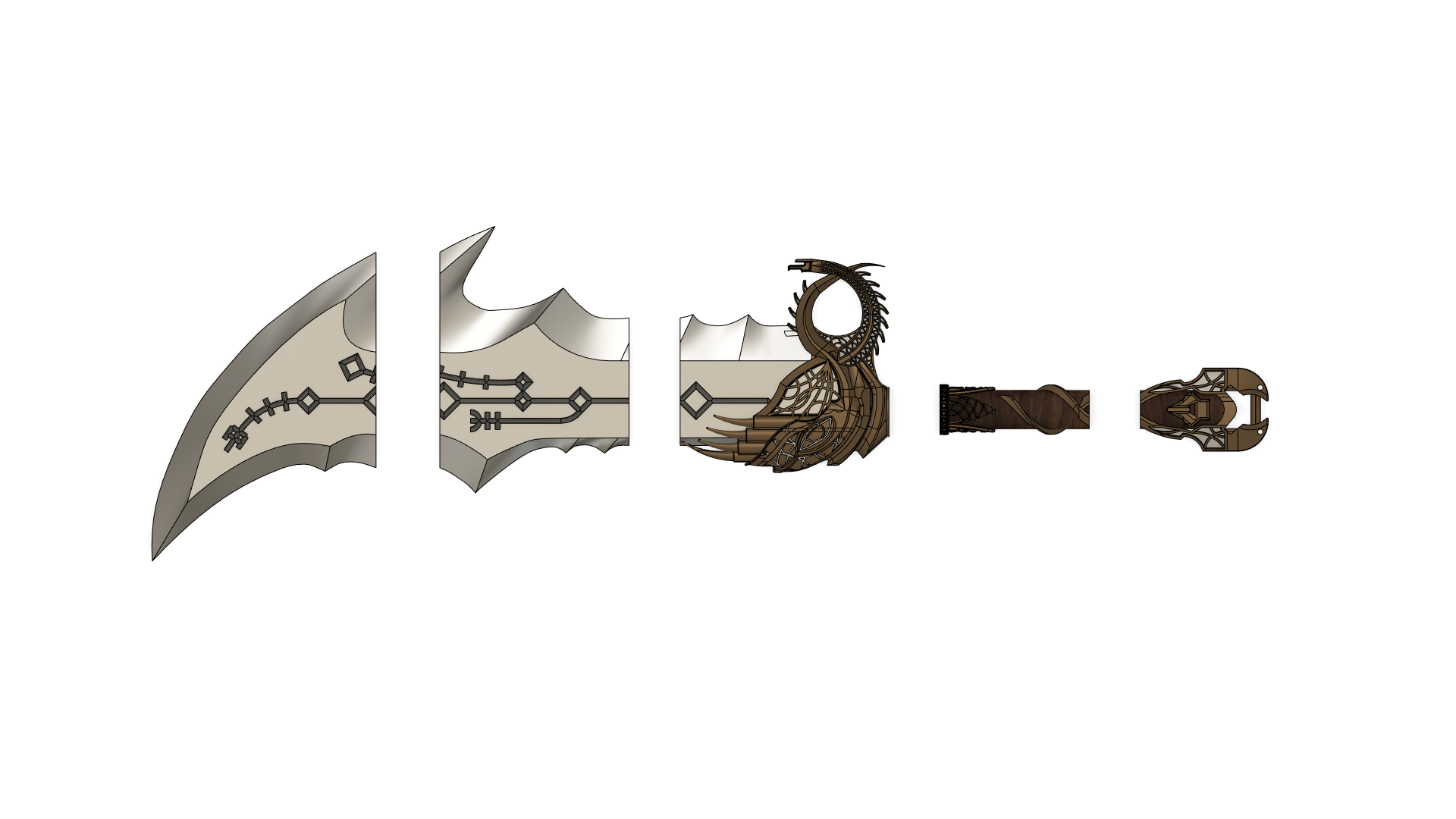 STL file God of war blades of chaos 🔫・3D printer model to download・Cults STL file God of war blades of chaos 🔫・3D printer model to download・Cults